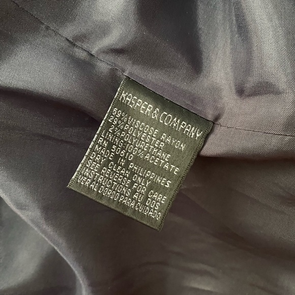 Kasper & Company ASL Blazer Jacket - Size 14 - Color Navy Blue - Picture 6 of 10